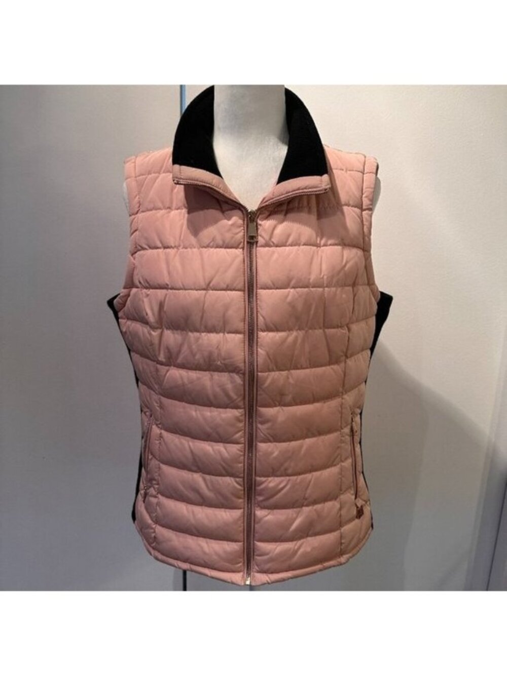 Calvin Klein Light Pink Puffer Vest Jacket Size LX